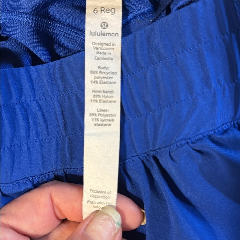 lululemon athletica Blue Athletic Shorts
